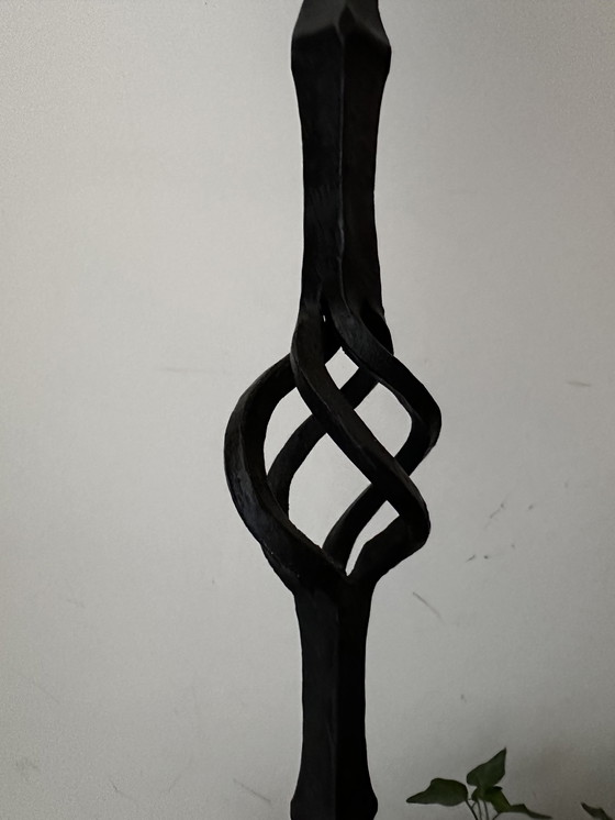 Image 1 of Brutalist cast iron candlestick