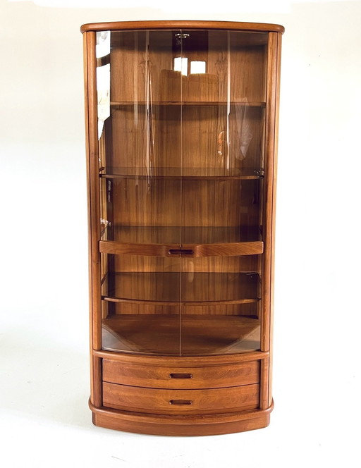 Danish Display Case Teak & Glass