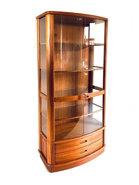 Image 1 of Danish Display Case Teak & Glass