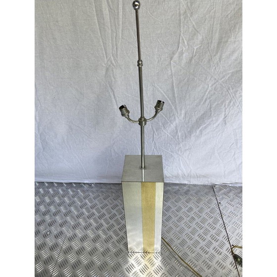 Image 1 of Vintage lamp in silver and gold lamellas, France 1970