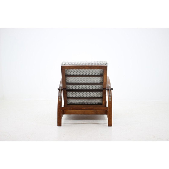 Image 1 of Vintage Art Deco adjustable lounge chair, Czechoslovakia 1930