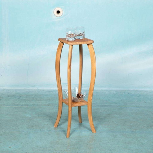 Vintage plant stand spruce, plant stand Sweden 1960s