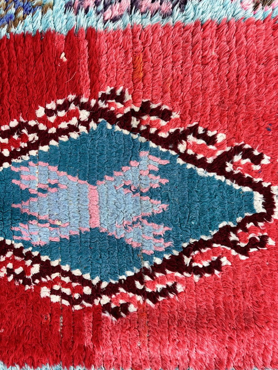 Image 1 of Berber Moroccan Boucherouite Cotton Rug