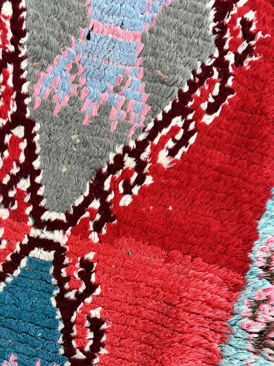 Image 1 of Berber Moroccan Boucherouite Cotton Rug