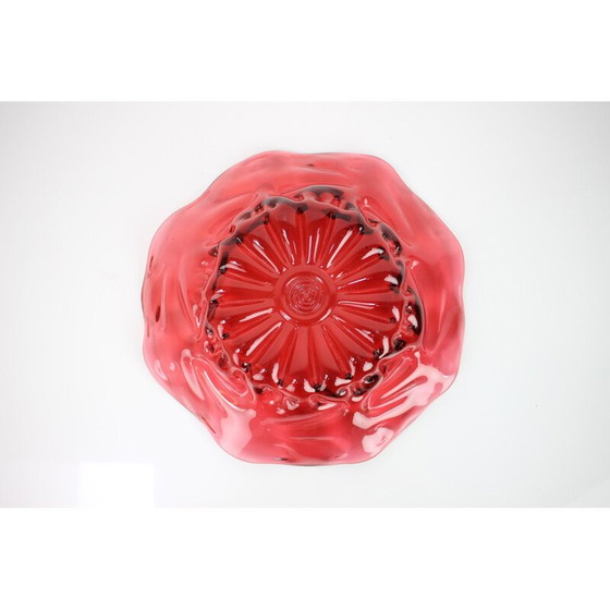 Image 1 of Vintage glass bowl by Josef Hospodka for Chribska Glassworks, Czechoslovakia 1960