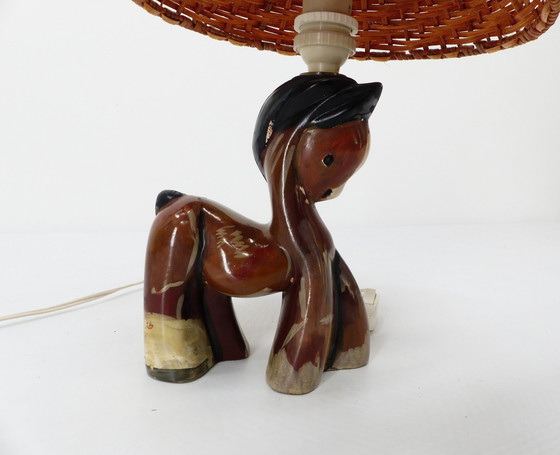 Image 1 of Zoomorphic Ceramic Bedside Lamp 1950