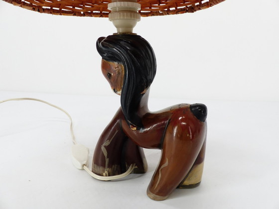 Image 1 of Zoomorphic Ceramic Bedside Lamp 1950