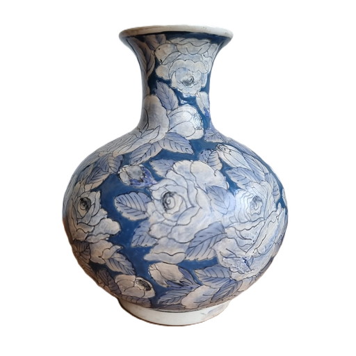 Vase en porcelaine chinoise fin du 20e siècle