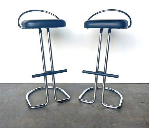 2x Italian bar stool chrome