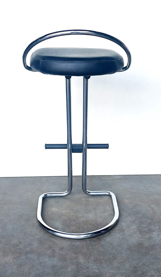 Image 1 of 2x Italian bar stool chrome