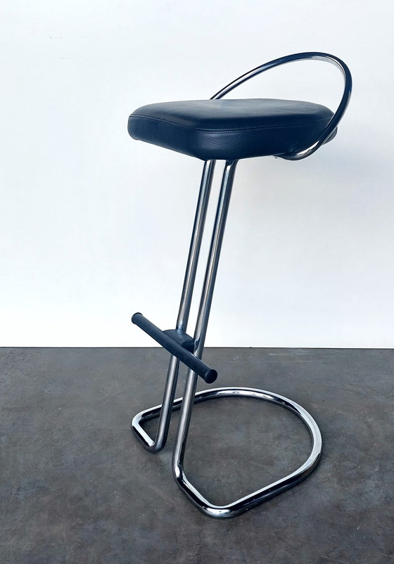 Image 1 of 2x Italian bar stool chrome