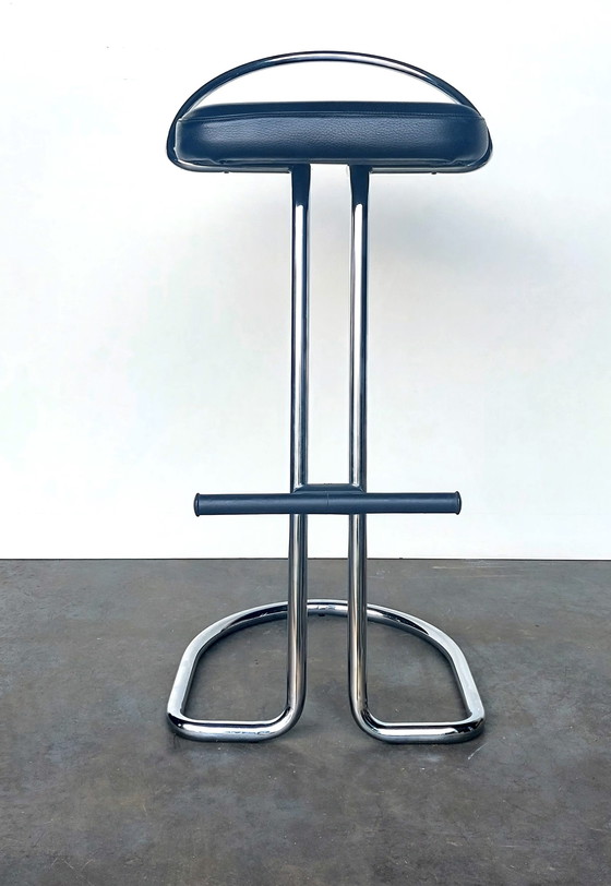 Image 1 of 2x Italian bar stool chrome