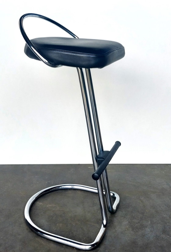 Image 1 of 2x Italian bar stool chrome