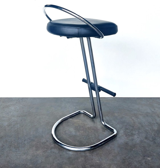 Image 1 of 2x Italian bar stool chrome