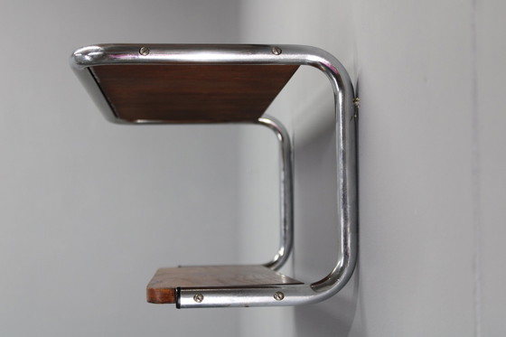 Image 1 of 1940S Bauhaus Wall Shelf, Czechoslovakia