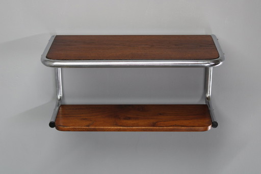 1940S Bauhaus Wall Shelf, Czechoslovakia