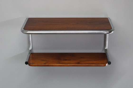 Image 1 of 1940S Bauhaus Wall Shelf, Czechoslovakia