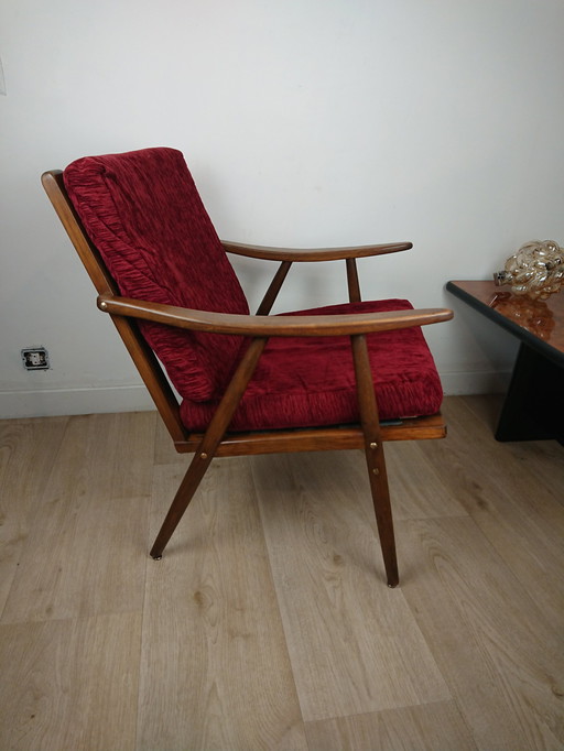 Boomerang armchair Signed Mickaël Thonet