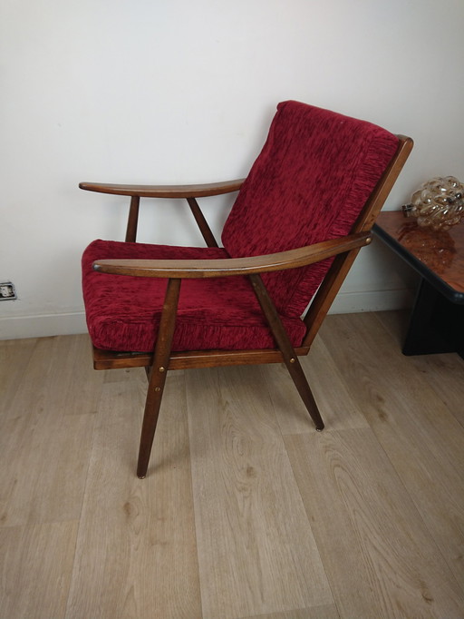 Boomerang armchair Signed Mickaël Thonet