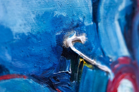 Image 1 of André Klumb For Maison Jansen. Oil on canvas. 1970s.