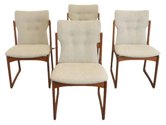 Image 1 of 4x Vamdrup dining chair new upholstery "Nyhavn