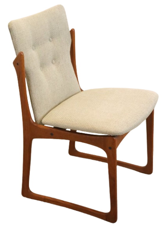 Image 1 of 4x Vamdrup dining chair new upholstery "Nyhavn