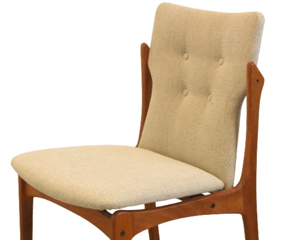 Image 1 of 4x Vamdrup dining chair new upholstery "Nyhavn