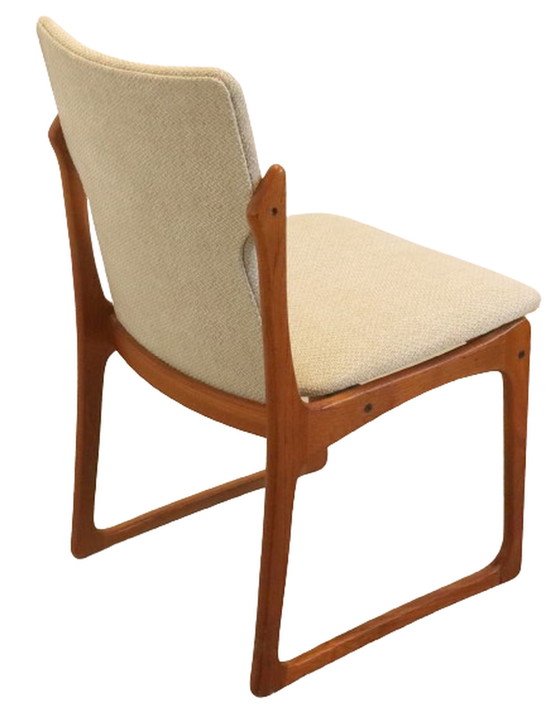 Image 1 of 4x Vamdrup dining chair new upholstery "Nyhavn