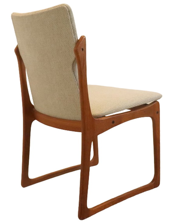 Image 1 of 4x Vamdrup dining chair new upholstery "Nyhavn