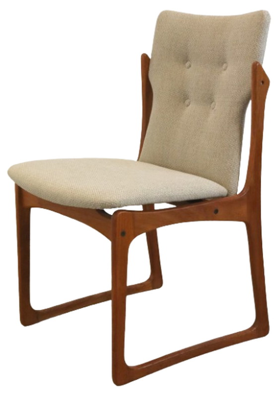 Image 1 of 4x Vamdrup dining chair new upholstery "Nyhavn