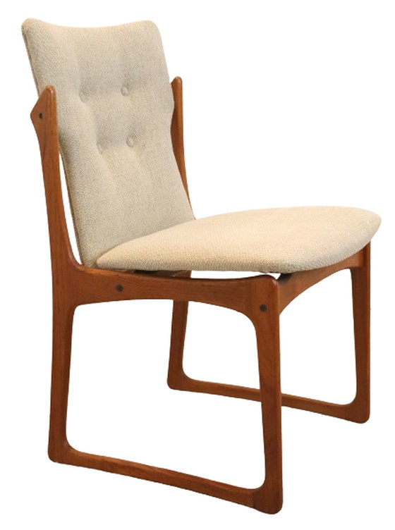 Image 1 of 4x Vamdrup dining chair new upholstery "Nyhavn