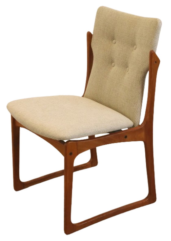 Image 1 of 4x Vamdrup dining chair new upholstery "Nyhavn