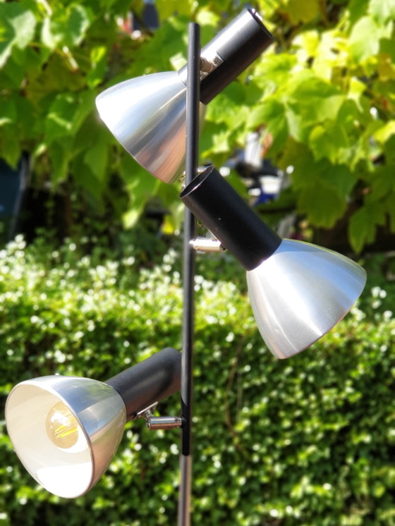 Image 1 of Vintage Silver black Floor Lamp