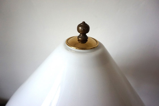 Image 1 of Art Nouveau Brass Empire Table Lamp