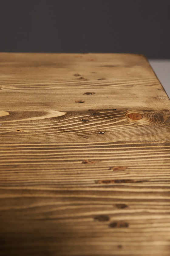 Image 1 of Industrial Iron Kitchen Table From The 1950S, Czechoslovakia