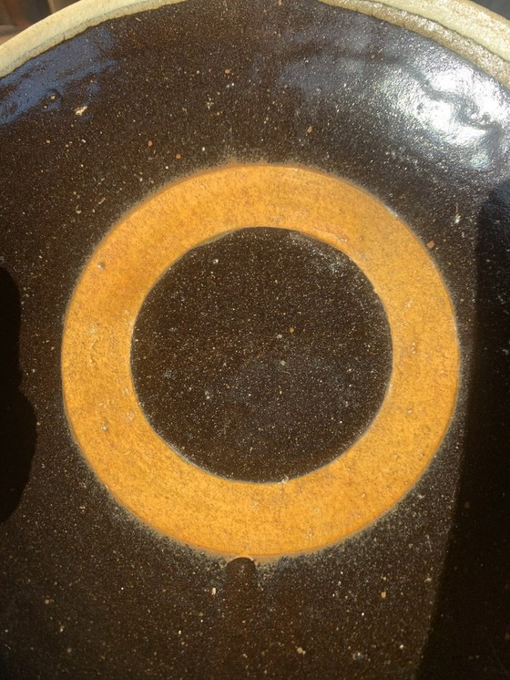 Image 1 of Mid-Century, Glazed Bullseye Earthenware Bowl, California, USA, 1960’s