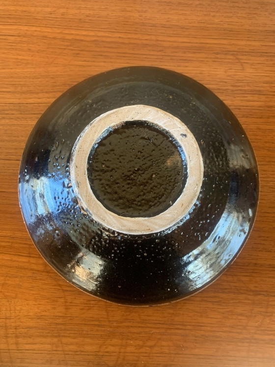 Image 1 of Mid-Century, Glazed Bullseye Earthenware Bowl, California, USA, 1960’s