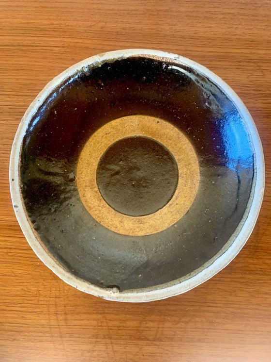 Image 1 of Mid-Century, Glazed Bullseye Earthenware Bowl, California, USA, 1960’s