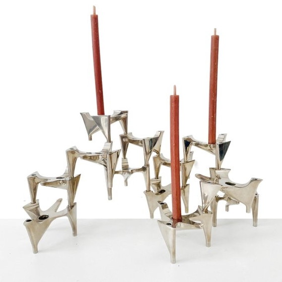 Image 1 of Set of Hammonia Motard Vogelflug BIRD FLIGHT candlesticks 1970's