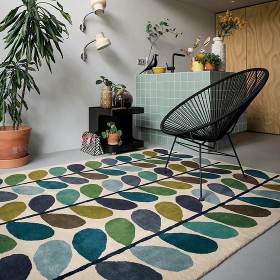 Image 1 of Brink & Campman Orla Kiely Multi Stem Kingfisher Carpet 160 X 230