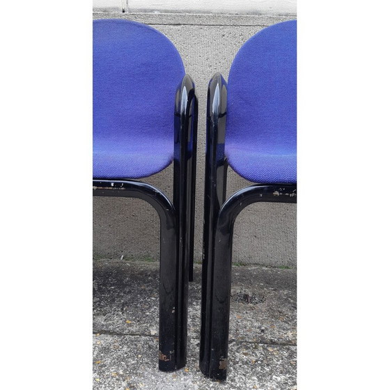 Image 1 of Poltrona vintage Orsay in tessuto blu elettrico di Gae Aulenti per Knoll