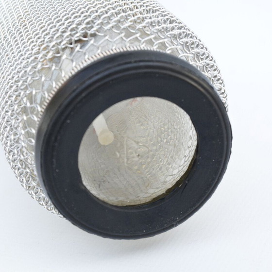 Image 1 of Vintage Merkuria siphon in steel braid, Czechoslovakia 1970