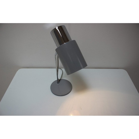Image 1 of Vintage lacquered metal and chrome table lamp by Josef Hurka for Napako, Czechoslovakia 1960