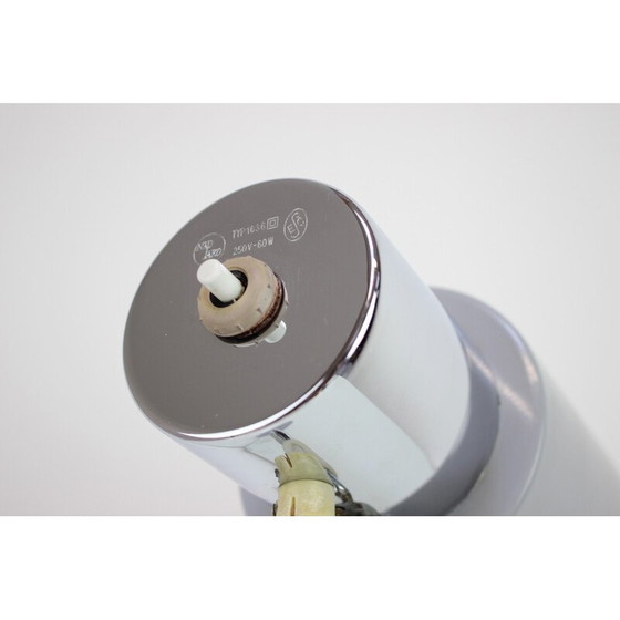 Image 1 of Vintage lacquered metal and chrome table lamp by Josef Hurka for Napako, Czechoslovakia 1960