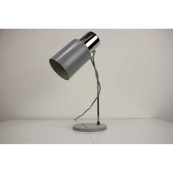 Image 1 of Vintage lacquered metal and chrome table lamp by Josef Hurka for Napako, Czechoslovakia 1960