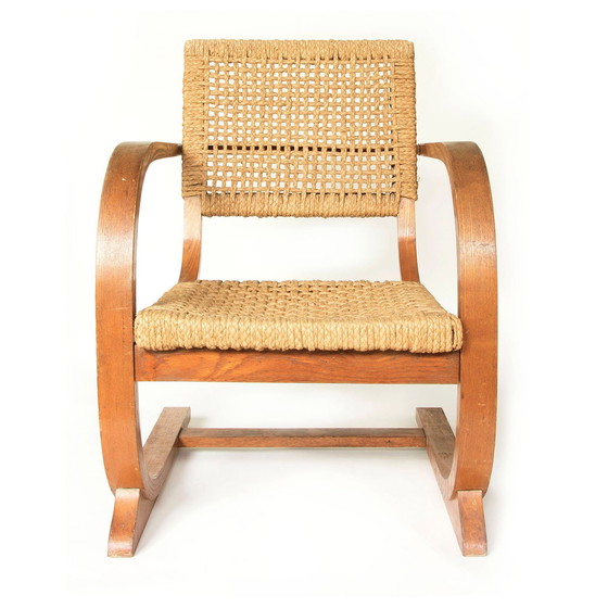 Image 1 of Bas Van Pelt Rope Slung High Back Armchair