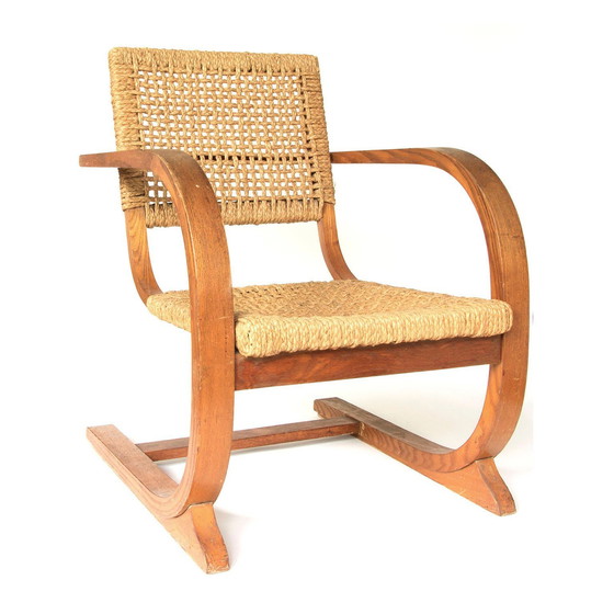 Image 1 of Bas Van Pelt Rope Slung High Back Armchair