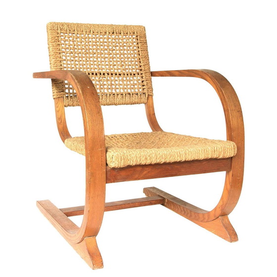 Image 1 of Bas Van Pelt Rope Slung High Back Armchair