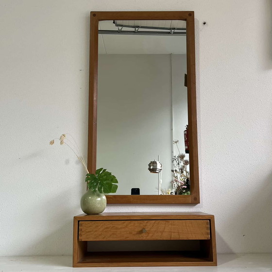 Image 1 of Set di specchi vintage con cassettiera Kai Kristiansen 