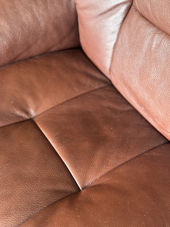 Image 1 of Erkones Stressless 3 Seat Leather Reclining Sofa